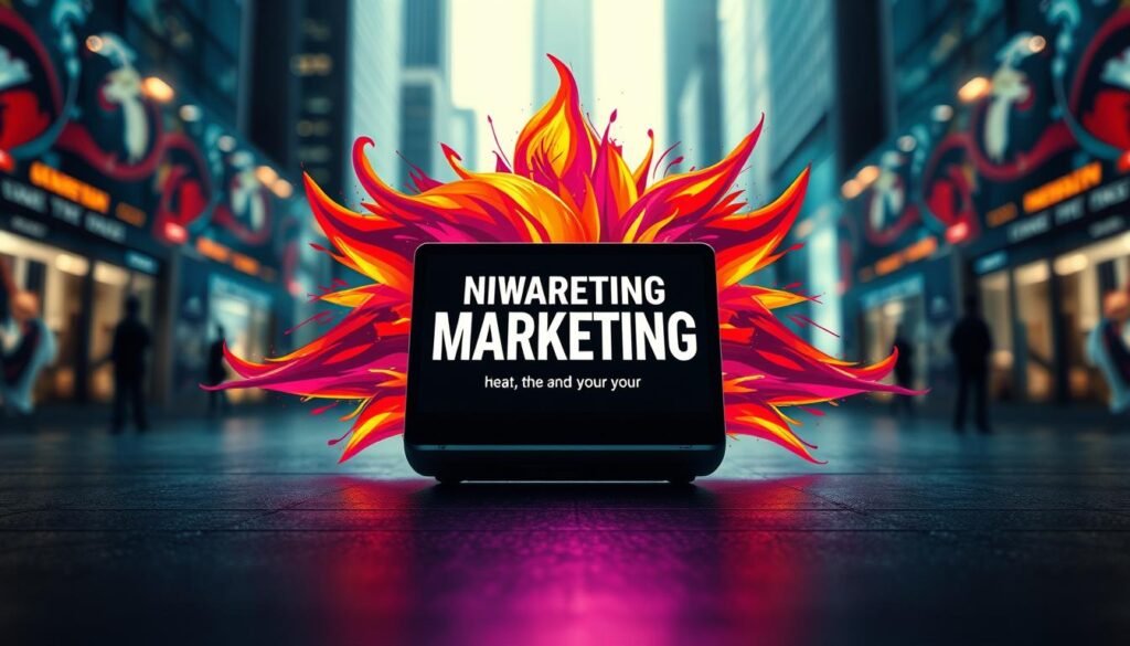 A captivating scene of an attention-grabbing marketing strategy unfolds. In the foreground, a striking visual element takes center stage, commanding the viewer's gaze. Vibrant colors and dynamic shapes create a sense of energy and excitement, drawing the eye inward. The middle ground features a sleek, modern device, seamlessly integrating the central visual with a bold, memorable tagline. In the background, a blurred cityscape or abstract pattern sets the scene, adding depth and context to the composition. Dramatic lighting casts dramatic shadows, enhancing the hyper-realistic nature of the image. The overall atmosphere evokes a sense of innovation, innovation, and the power of impactful visual communication. A captivating scene of an attention-grabbing marketing strategy unfolds. In the foreground, a striking visual element takes center stage, commanding the viewer's gaze. Vibrant colors and dynamic shapes create a sense of energy and excitement, drawing the eye inward. The middle ground features a sleek, modern device, seamlessly integrating the central visual with a bold, memorable tagline. In the background, a blurred cityscape or abstract pattern sets the scene, adding depth and context to the composition. Dramatic lighting casts dramatic shadows, enhancing the hyper-realistic nature of the image. The overall atmosphere evokes a sense of innovation, innovation, and the power of impactful visual communication.