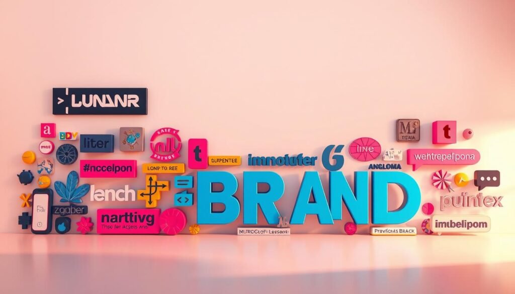 A vibrant, hyper-realistic visual representation of brand messaging. In the foreground, a dynamic array of typography, iconography, and visual elements strategically arranged to convey a brand's unique voice and personality. The middle ground features a minimalist, yet sophisticated backdrop, with subtle gradients and textures to provide depth and visual interest. The background showcases a soft, ambient lighting that casts a warm, inviting glow, emphasizing the cohesive nature of the brand's visual identity. The overall composition strikes a balance between bold, impactful branding and a refined, elegant aesthetic, reflecting the adaptability of the brand's messaging across various digital platforms. A vibrant, hyper-realistic visual representation of brand messaging. In the foreground, a dynamic array of typography, iconography, and visual elements strategically arranged to convey a brand's unique voice and personality. The middle ground features a minimalist, yet sophisticated backdrop, with subtle gradients and textures to provide depth and visual interest. The background showcases a soft, ambient lighting that casts a warm, inviting glow, emphasizing the cohesive nature of the brand's visual identity. The overall composition strikes a balance between bold, impactful branding and a refined, elegant aesthetic, reflecting the adaptability of the brand's messaging across various digital platforms.